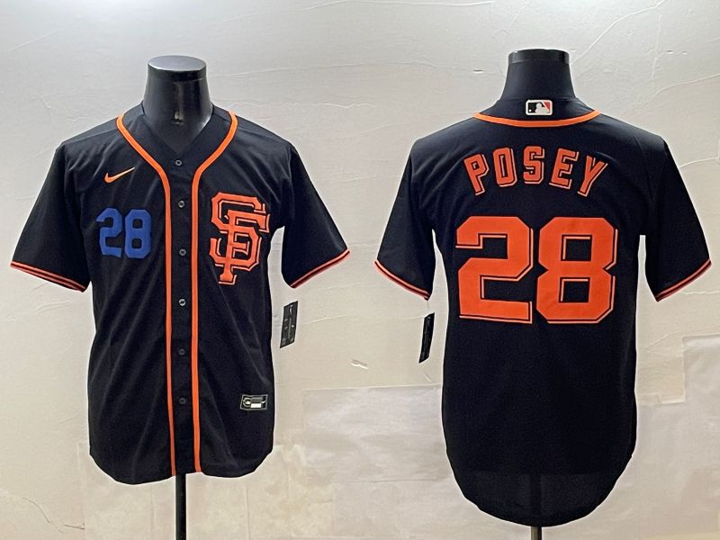Men San Francisco Giants #28 Posey Black Game 2025 Nike MLB Jersey style 3->san francisco giants->MLB Jersey